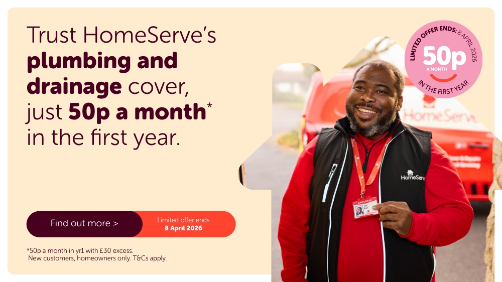HomeServe 50p a month offer