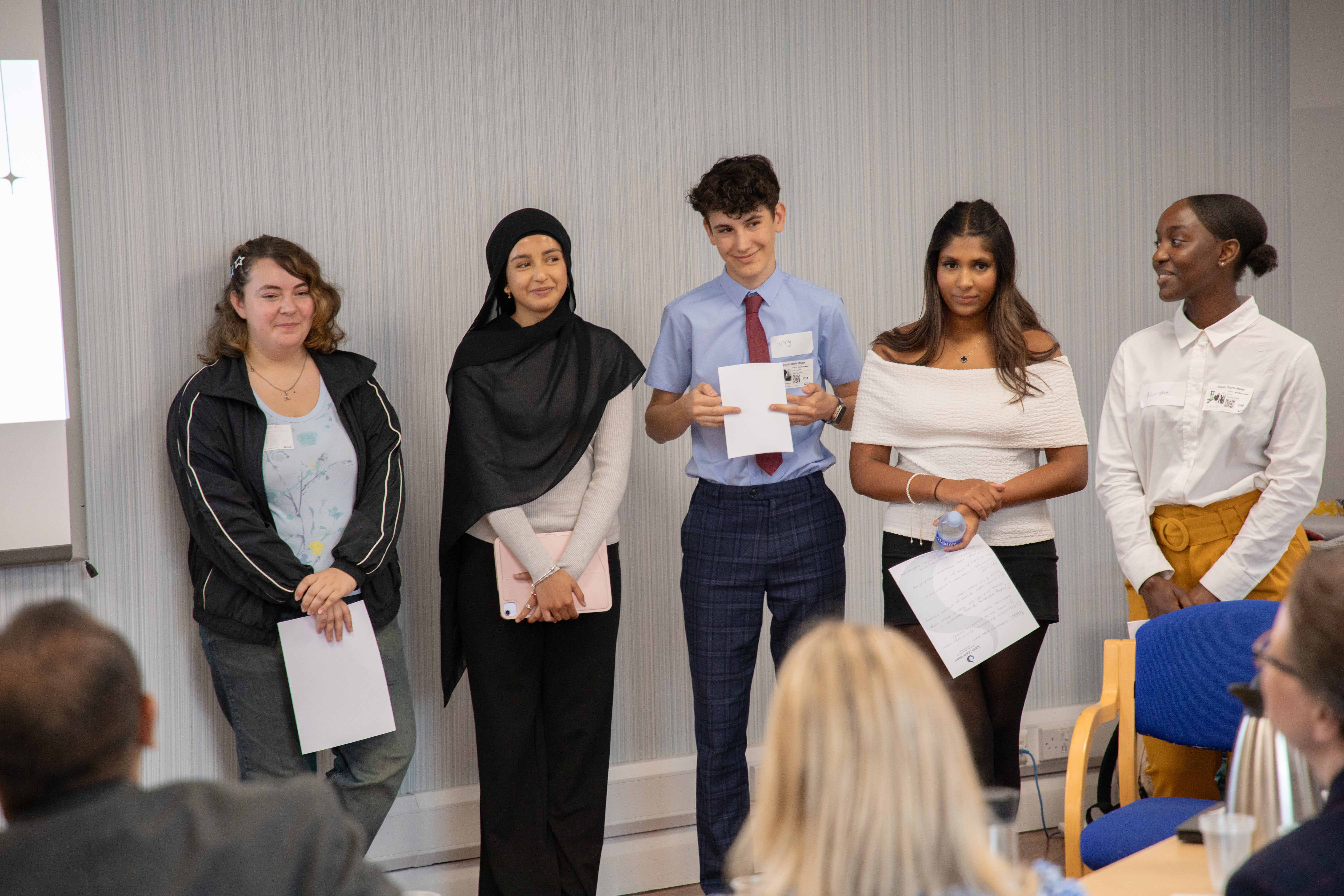 A group of students from the Young Innovators' Panel cohort from 2025