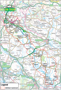map of Blithe catchment area