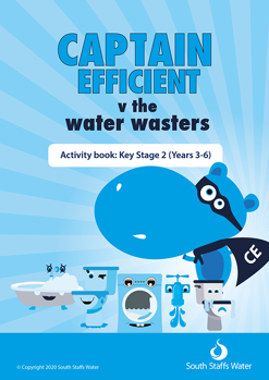 Image of captain efficient v the water wasters key stage 2 activity book